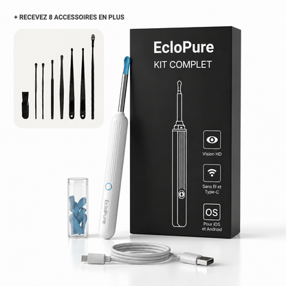 EcloPure® – Nettoyage intelligent des oreilles avec technologie avancée