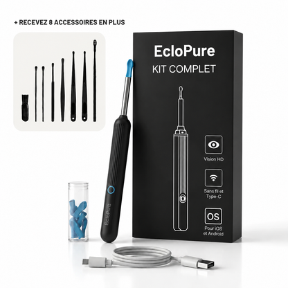 EcloPure® – Nettoyage intelligent des oreilles avec technologie avancée